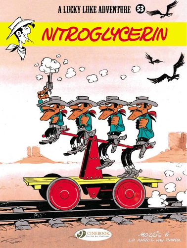 Nitroglycerin (Lucky Luke) book cover by Lo Hartog Van Banda