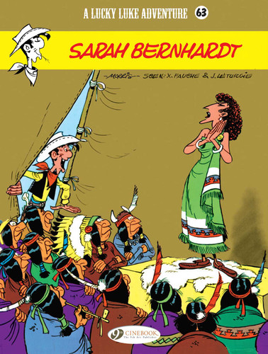 Sarah Bernhardt (Lucky Luke) book cover by Jean Leturgie