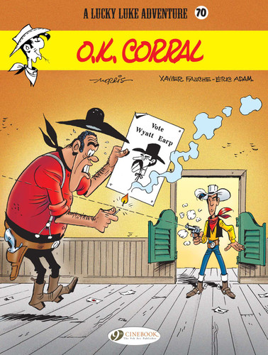 O.K. CORRAL (Lucky Luke) book cover by Xavier Fauche