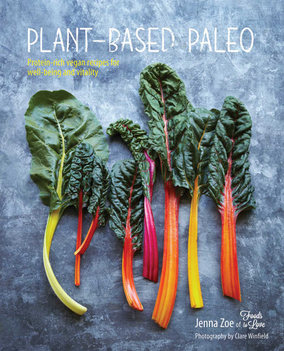 Plant-based Paleo: Protein-rich vegan recipes for well-being and vitality book cover by Jenna Zoe