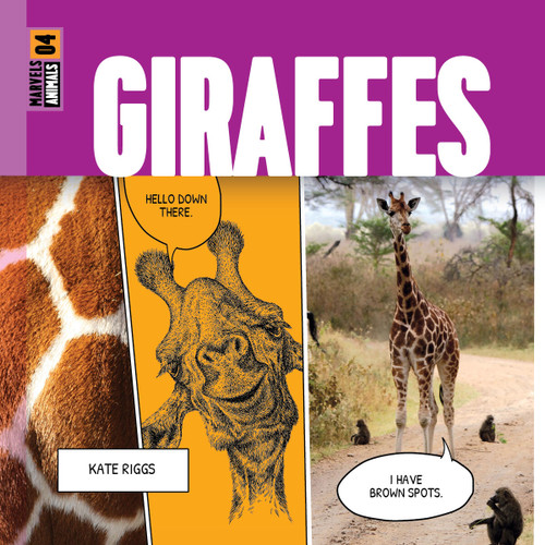 Giraffes book cover by Kate Riggs