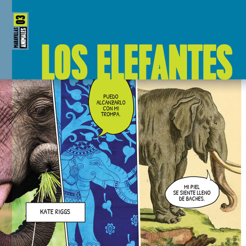Los elefantes book cover by Kate Riggs