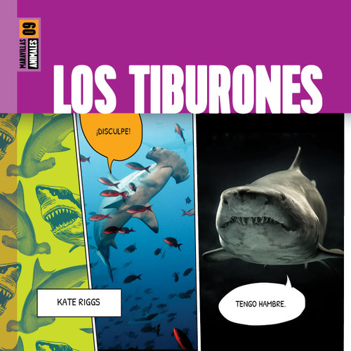 Los tiburones book cover by Kate Riggs