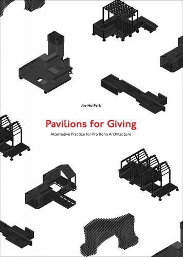 Pavilions for Giving: Alternative Practice for Pro Bono Architecture book cover by Jin-Ho Park