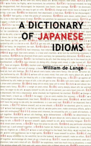 A Dictionary of Japanese Idioms book cover by William de Lange