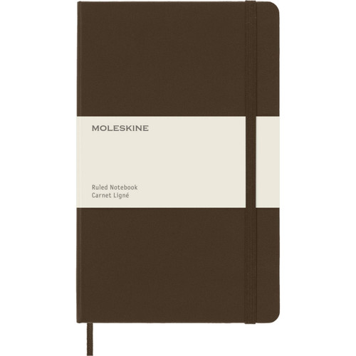 Moleskine Classic Notebook, Large, Ruled, Woodland Brown, Hard Cover (5 x 8.25) book cover by Moleskine