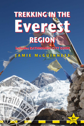 Trekking in the Everest Region: Practical Guide with 27 Detailed Route Maps & 65 Village Plans including Kathmandu City Guide book cover by Jamie McGuinness