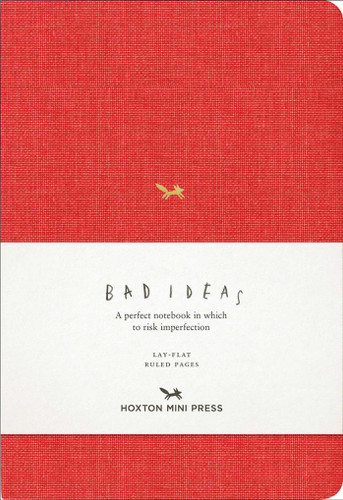 A Notebook for Bad Ideas (Medium / Red / Lined): A perfect notebook in which to risk imperfection (A Notebook for Bad Ideas) book cover by Hoxton Mini Press
