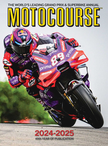MOTOCOURSE 2024-25 book cover by Michael Scott, Neil Morrison, Gordon Ritchie, Peter McLaren