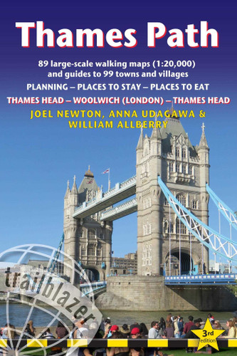 Thames Path: British Walking Guide: Thames Head to London – Includes 89 Large-Scale Walking Maps (1:20,000) & Guides to 99 Towns and Villages - Planning, Places to Stay, Places to Eat (British Walking Guides) book cover by Joel Newton, Anna Udagawa, William Allberry