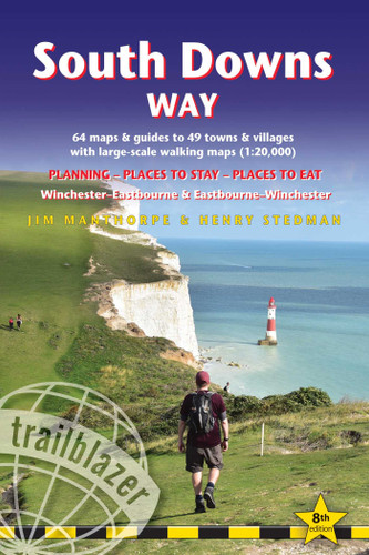 South Downs Way: British Walking Guide: Winchester-Eastbourne-Winchester - 64 Large-Scale Walking Maps (1:20,000) & Guides to 49 Towns & Villages - Planning, Places to Stay, Places to Eat (British Walking Guides) book cover by Jim Manthorpe, Henry Stedman