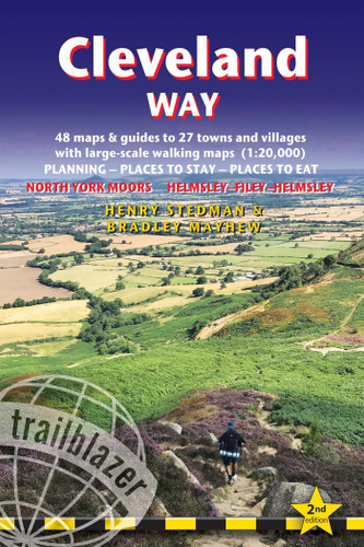 Cleveland Way: British Walking Guide: Helmsley-Filey-Helmsley - 48 Large-Scale Walking Maps (1:20,000) & Guides to 27 Towns & Villages - Planning, Places to Stay, Places to Eat (British Walking Guides) book cover by Henry Stedman, Bradley Mayhew