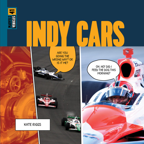Indy Cars book cover by Kate Riggs