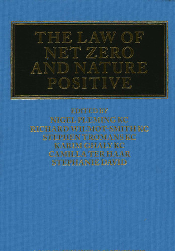 The Law of Net Zero and Nature Positive book cover by 
