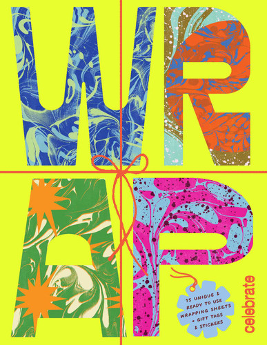 WRAP: Celebrate - Gift Wrapping Paper Book with Gift Tags book cover by Sweet Hearts Press