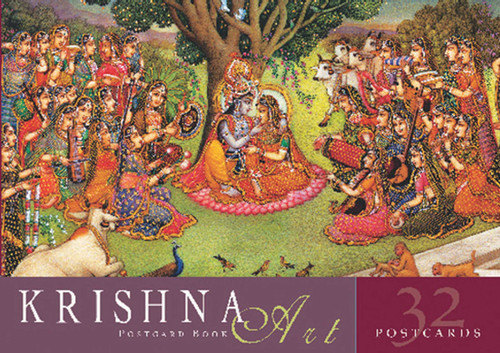 Krishna Art Postcard Book book cover by B.G. Sharma