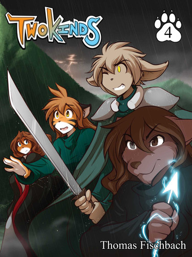 Twokinds Vol. 4 book cover by Thomas Fischbach