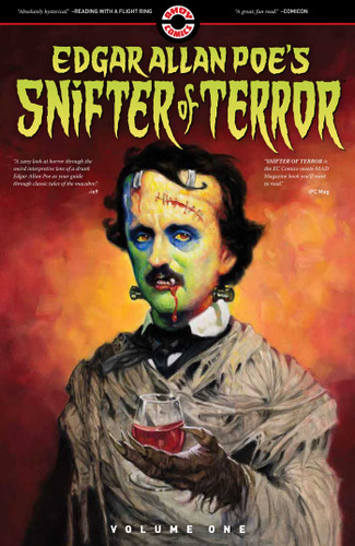 Edgar Allan Poe's Snifter of Terror (Edgar Allan Poe's Snifter of Terror) book cover by Tom Peyer, Mark Russell, Emerson Hunt