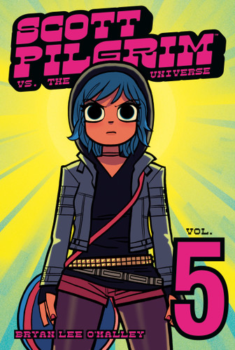 Scott Pilgrim Vol. 5: Scott Pilgrim vs. the Universe (Scott Pilgrim) book cover by Bryan Lee O'Malley
