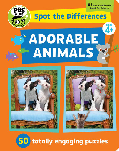 Spot the Differences: Adorable Animals!: 50 Totally Engaging Puzzles! (PBS Kids) book cover by Sarah Parvis