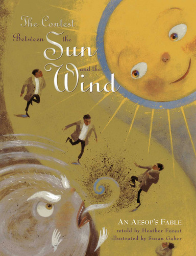 The Contest Between the Sun and the Wind: An Aesop's Fable book cover by Heather Forest