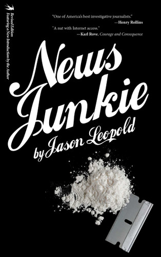 News Junkie book cover by Jason  Leopold