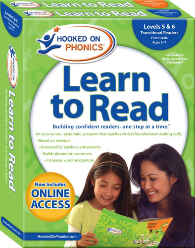 Hooked on Phonics Learn to Read - Levels 5&6 Complete: Transitional Readers (First Grade | Ages 6-7) (Learn to Read Complete Sets) book cover by 