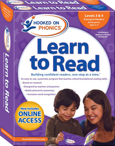 Hooked on Phonics Learn to Read - Levels 3&4 Complete: Emergent Readers (Kindergarten | Ages 4-6) (Learn to Read Complete Sets) book cover by 