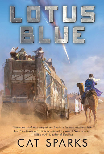 Lotus Blue book cover by Cat Sparks