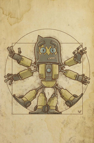 Robot's Tale: A Dance Gavin Dance Graphic Novel book cover by Eliot Rahal, Dance Gavin Dance, Z2 Comics