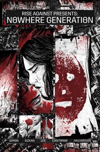 Nowhere Generation: Presented by Rise Against book cover by Shaun Simon, Rise Against, Z2 Comics