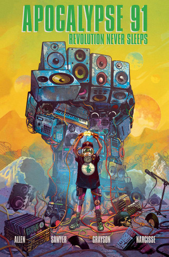 Chuck D presents Apocalypse 91: Revolution Never Sleeps book cover by Evan Narcisse, Che Grayson, Regine Sawyer, Chuck D, Troy-Jeffery  Allen, Z2 Comics