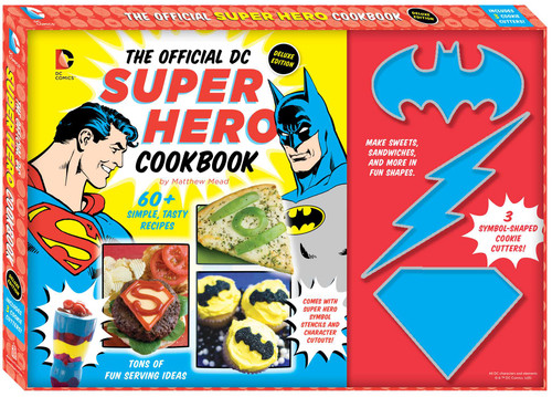 The Official DC Super Hero Cookbook Deluxe Edition (DC Super Heroes) book cover by Matthew Mead