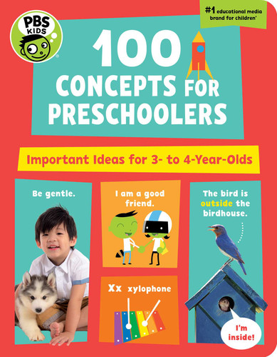 PBS KIDS 100 Concepts for Preschoolers: Important Ideas for 3-4 Year-Olds (PBS Kids) book cover by The Early Childhood Experts at PBS KIDS