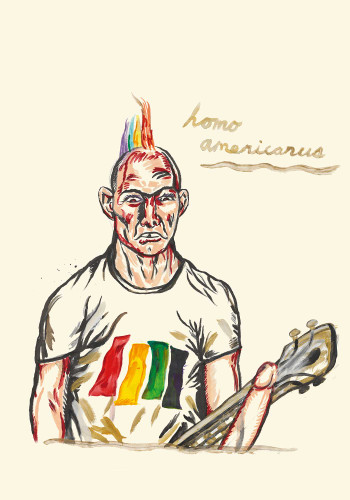 Raymond Pettibon: Homo Americanus book cover by Raymond Pettibon