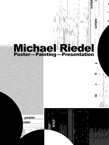 Michael Riedel: Poster-Painting-Presentation book cover by Michael Riedel