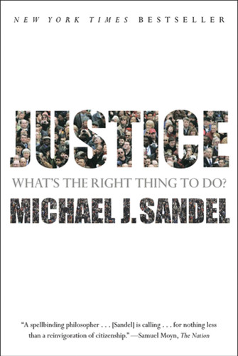 Justice: What's the Right Thing to Do? book cover by Michael J. Sandel