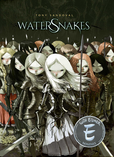Watersnakes book cover by Tony Sandoval
