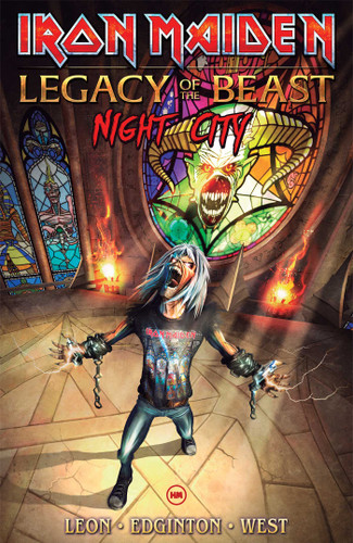 Iron Maiden V2: Legacy if the Beast: Night City book cover by Llexi Leon, Ian Edginton