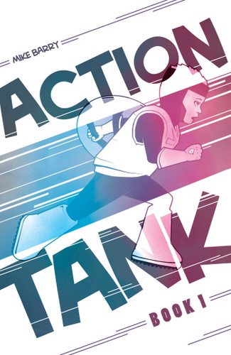 Action Tank book cover by Mike Barry