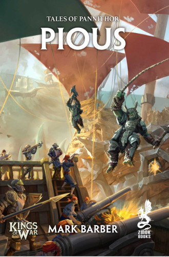 Pious (Kings of War) book cover by Mark Barber