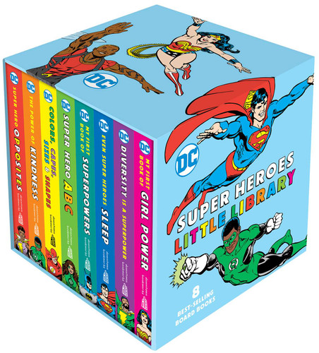 DC Super Heroes Little Library (DC Super Heroes) book cover by Julie Merberg