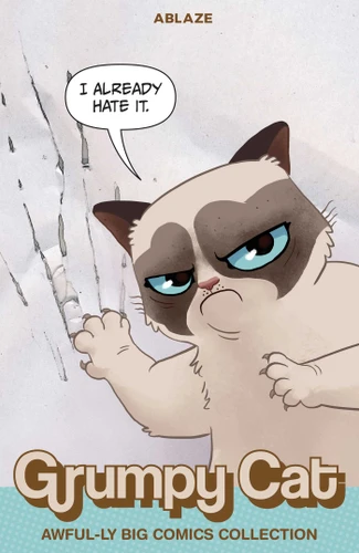 GRUMPY CAT AWFUL-LY BIG COMICS COLLECTION book cover by Ben Mccool, Ben Fisher
