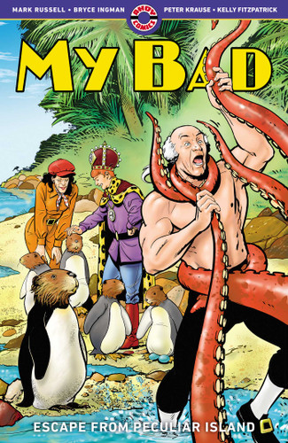 My Bad Vol. 3: Escape from Peculiar island (My Bad) book cover by Mark Russell, Bryce Ingman