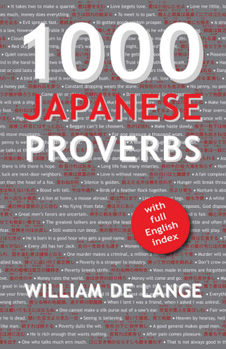 1000 Japanese Proverbs book cover by William Lange
