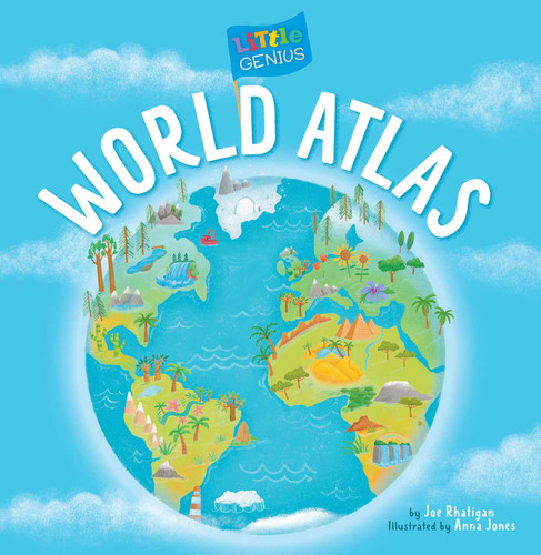 Little Genius World Atlas (Little Genius) book cover by Joe Rhatigan