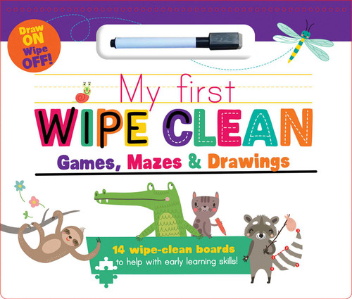 My First Wipe Clean: Games, Mazes & Drawings (MY FIRST WIPE CLEAN PADS) book cover by Little Genius Books