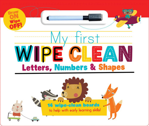 My First Wipe Clean: Letters, Numbers & Shapes (MY FIRST WIPE CLEAN PADS) book cover by Little Genius Books