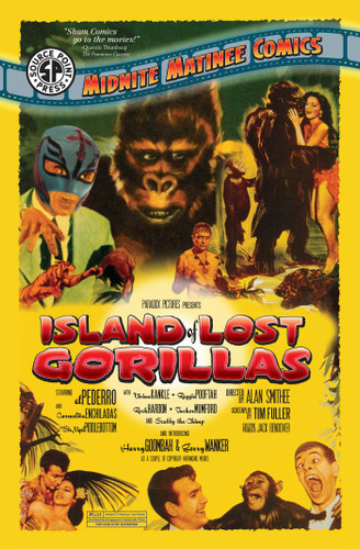 The Midnite Matinee Comics Presents: The Island of Lost Gorillas book cover by Tim Fuller