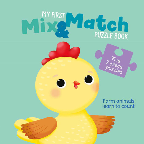 My First Mix & Match Puzzle Book Farm Animals Learn To Count (Mix & Match Puzzle Book) book cover by Little Genius Books